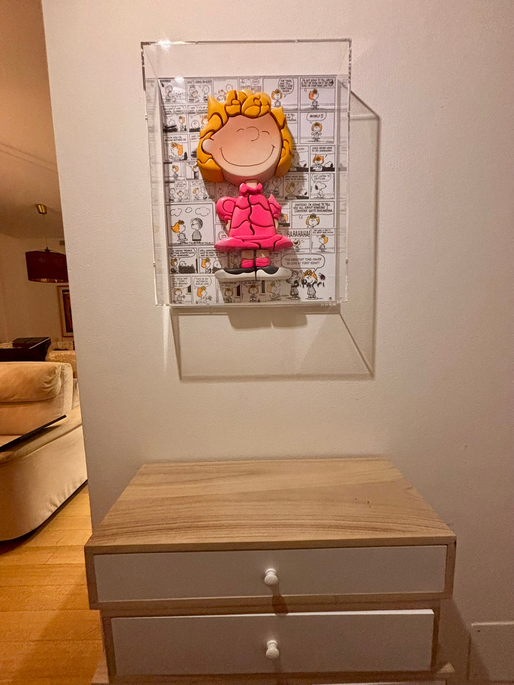 Sally  Peanuts - (In a Plexiglas Box)
